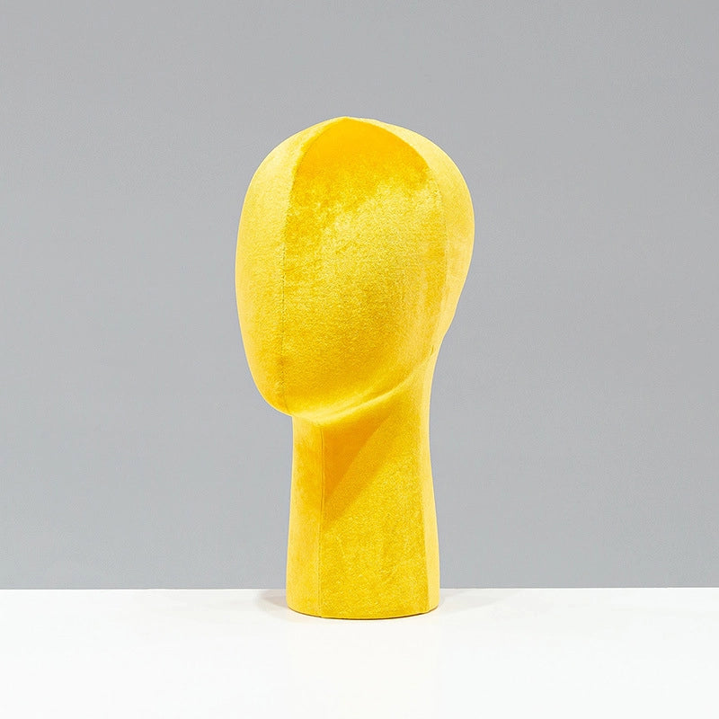 Velvet Head Mold Prop Display Stand Wig Hat Glasses Scarf Jewelry Bracket Dummy Head Model Prop Hat Drag