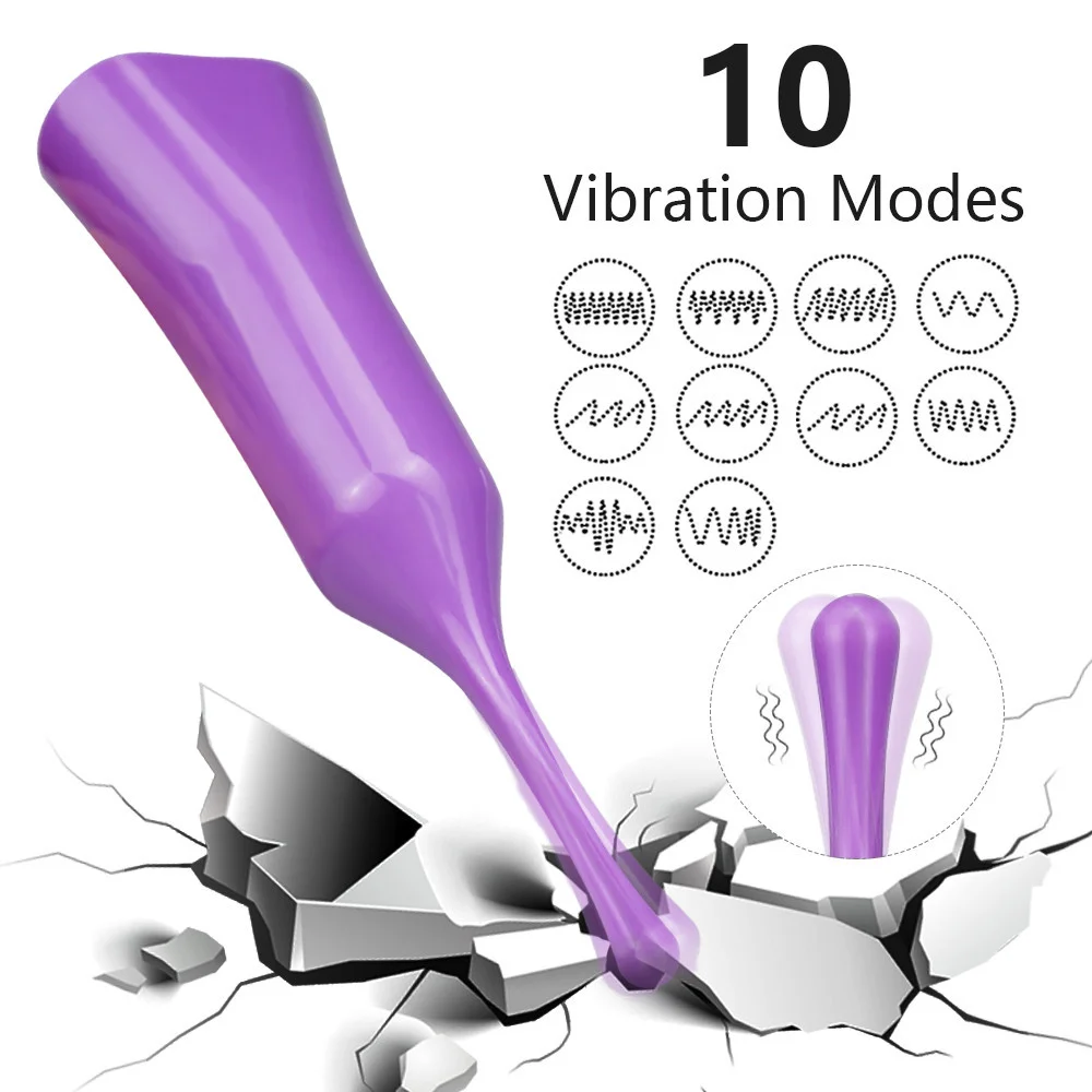 Stick silicone head cover G spot vibrator female masturbation massage stick - Rose Toy