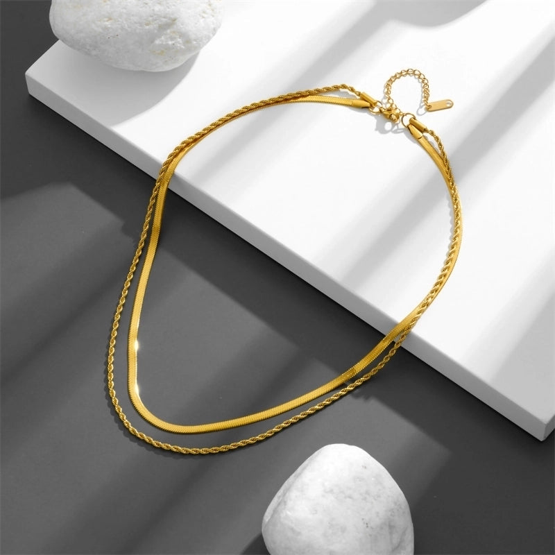 Copper 18K Gold Plated Glam Minimalist Plating Twist