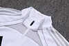 Joyfball 2025/2026 Real Madrid Long Zipped Jacket White Grey Football Jersey 1:1 Thai Quality 
