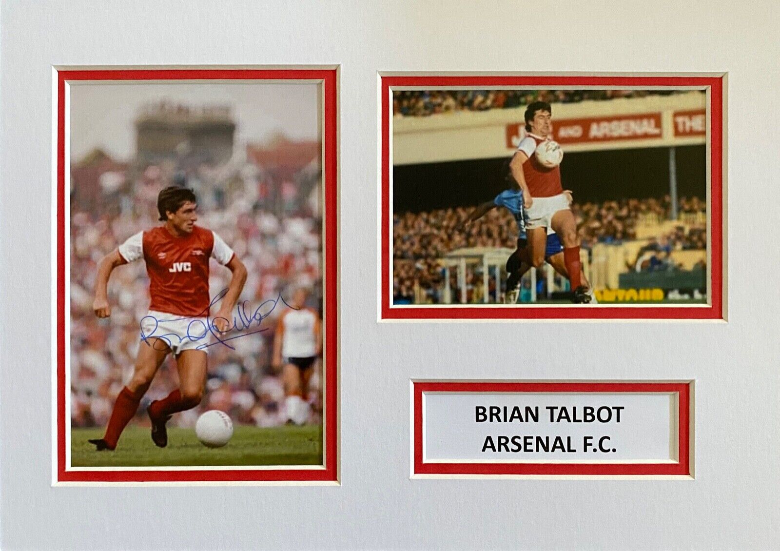 BRIAN TALBOT HAND SIGNED A4 Photo Poster painting MOUNT DISPLAY ARSENAL FOOTBALL AUTOGRAPH