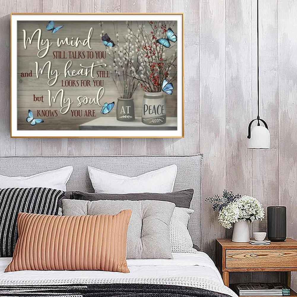 Diamond Painting - Full Round Drill - Flower Saying(50*40cm)