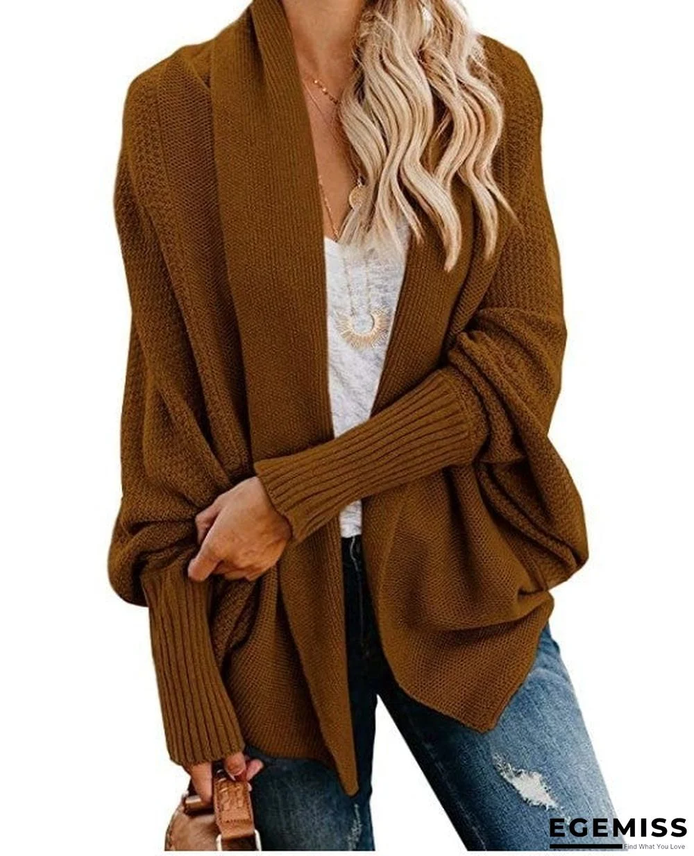 Bat Sweater Cardigan Multicolor Coat Sweater | EGEMISS