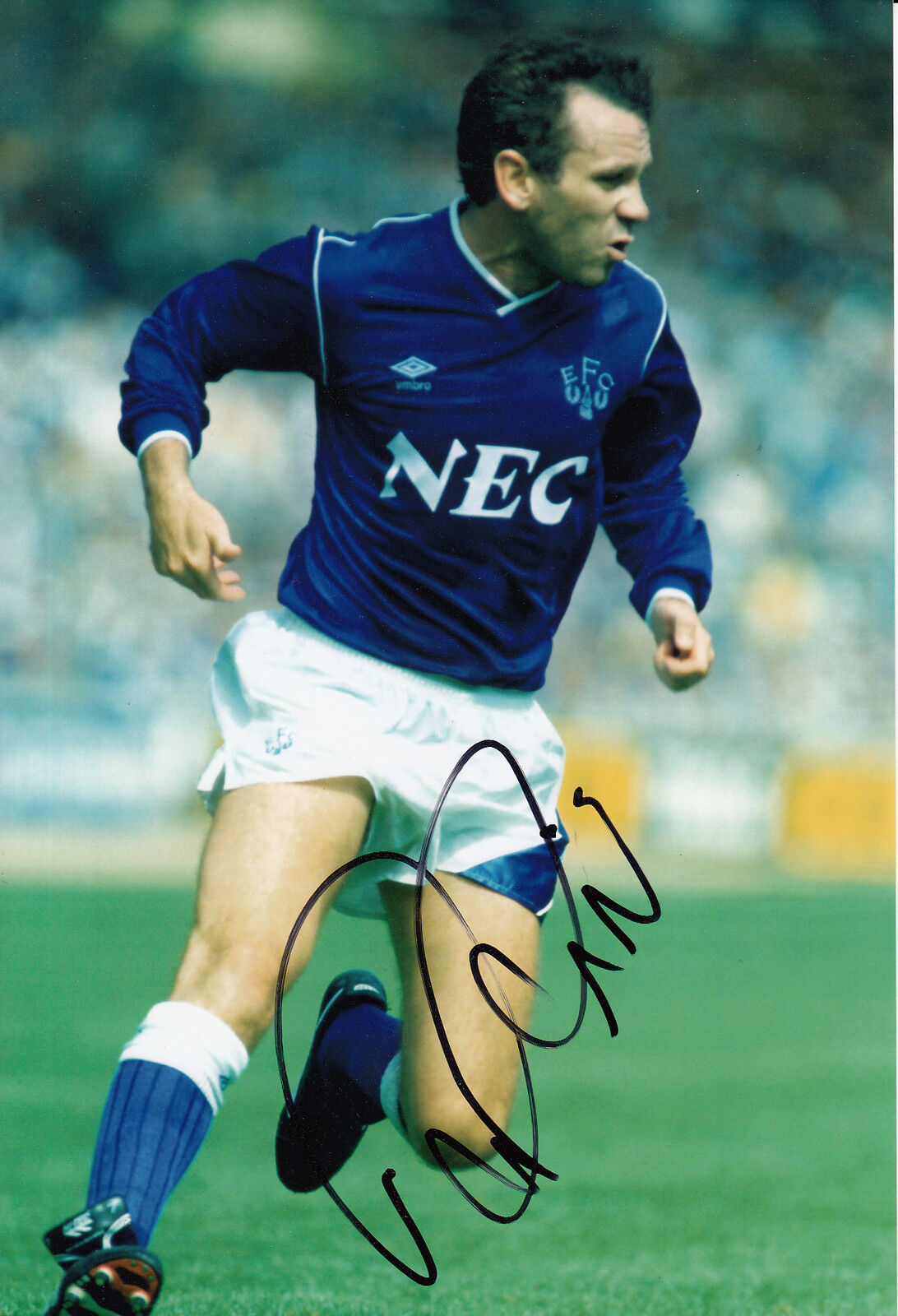 Peter Reid Everton Hand Signed 12x8 Photo Poster painting.