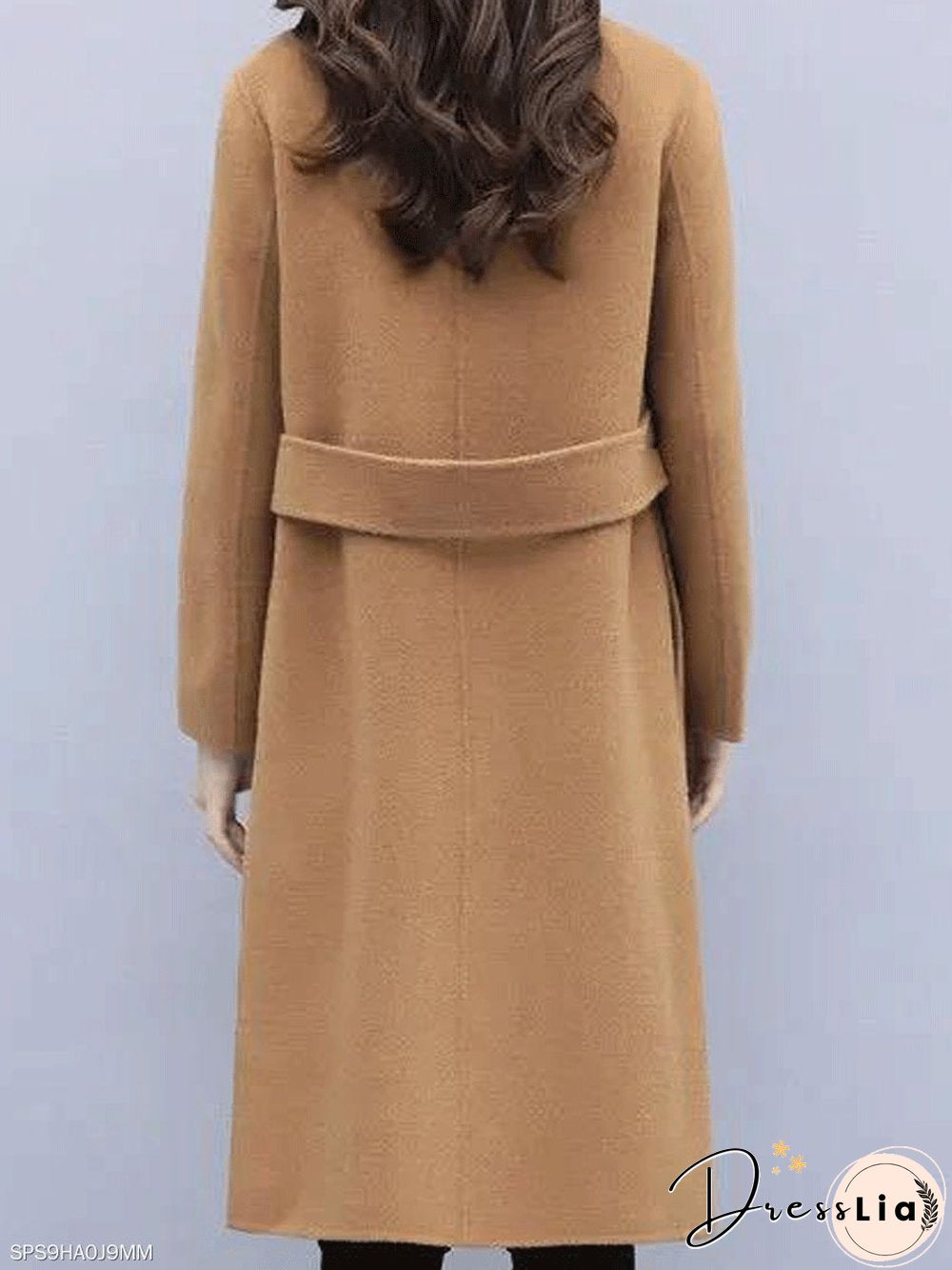 Woolen mid-length coat