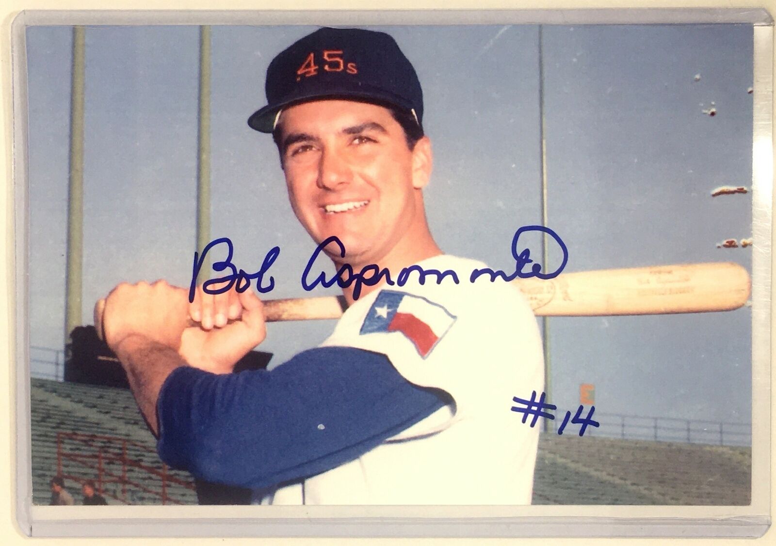 Bob Aspromonte Signed 4x6 Photo Poster painting Houston Colt 45's Autograph Auto Dodgers