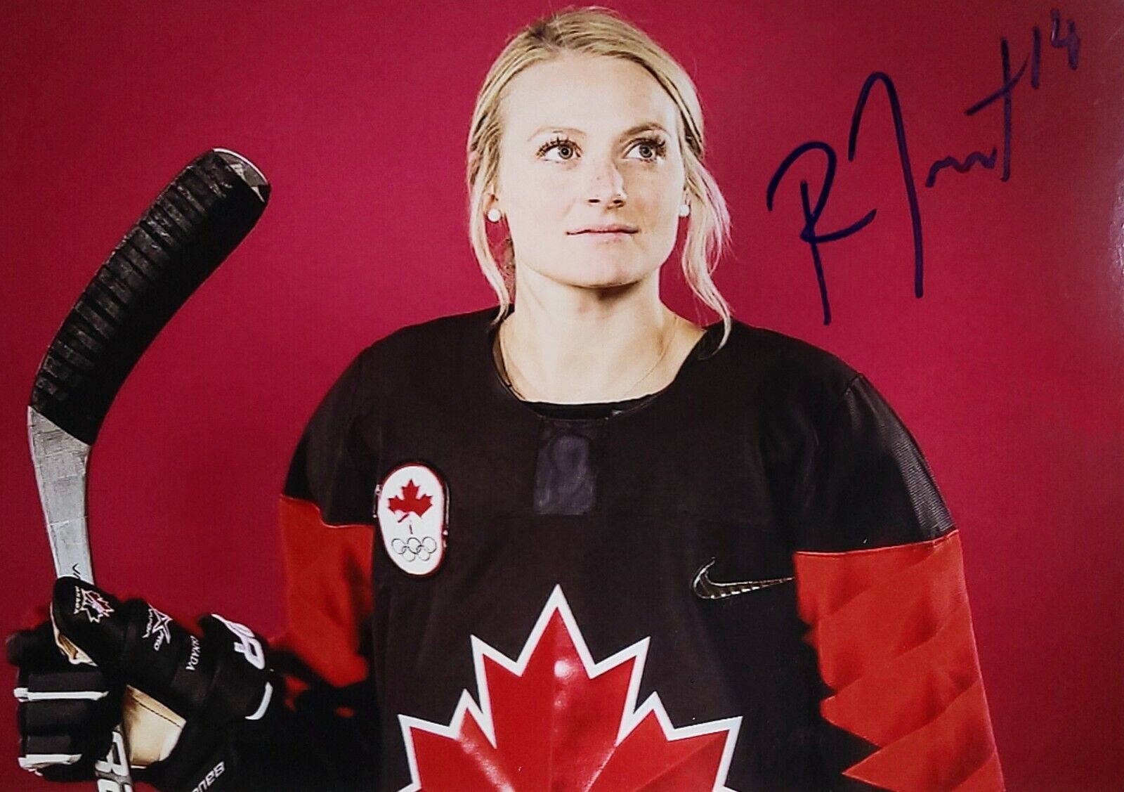 Renata Fast Hand Signed Autograph Photo Poster painting Women's Hockey Team Canada