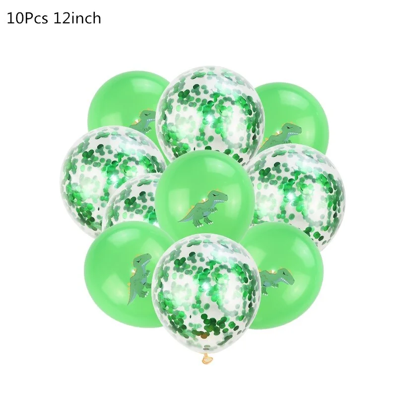 Dinosaur Birthday Party Dinosaur Foil Balloon Confetti Latex Ballons Dino Air Baloon Globos Kids Animal Jungle Party Decoration