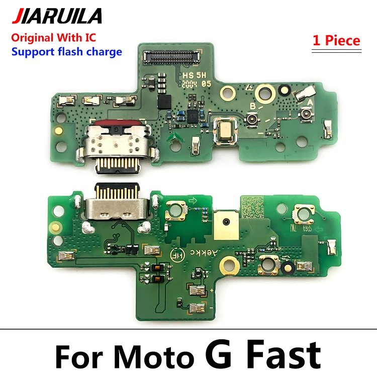 10Pcs/Lot, USB Charging Port Mic Microphone Dock Connector Board Flex Cable For Moto G Fast Repair Parts