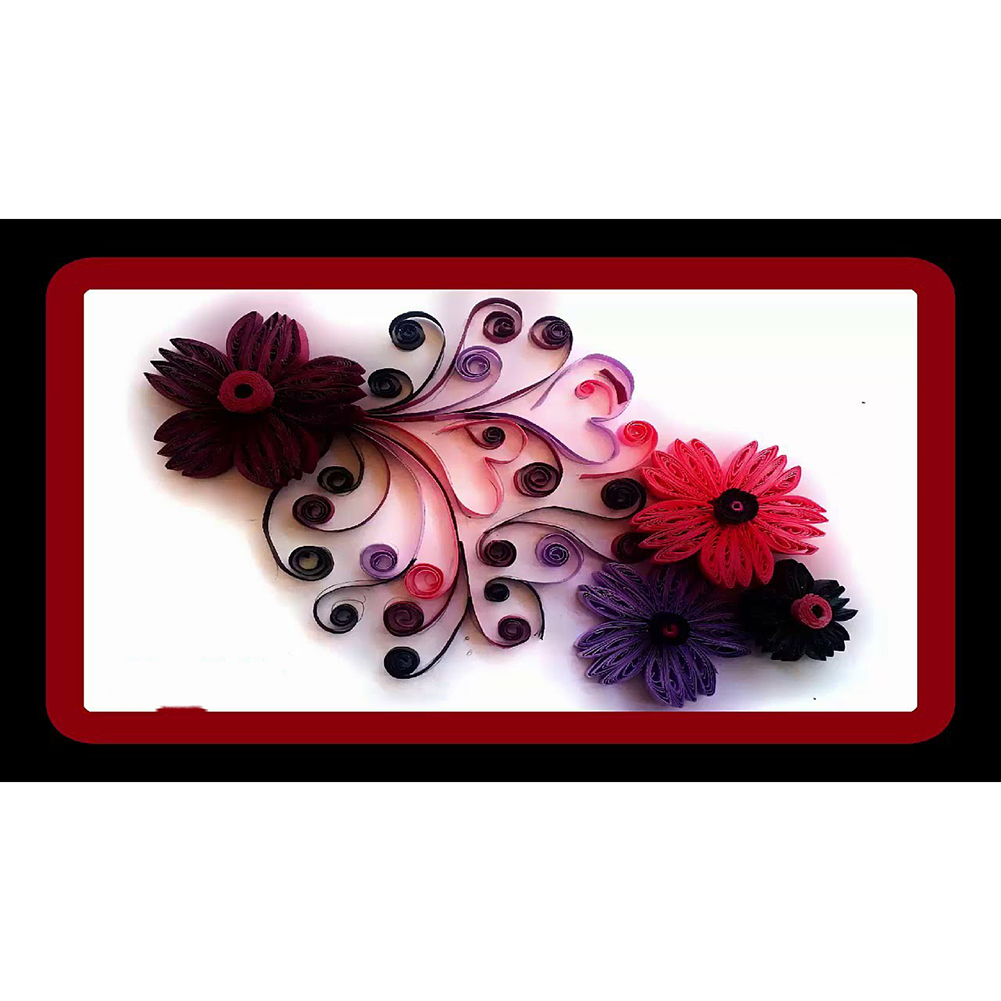 

Flower Quilling Paper - Round Drill Diamond Painting - 60*30CM (Big Size), 501 Original