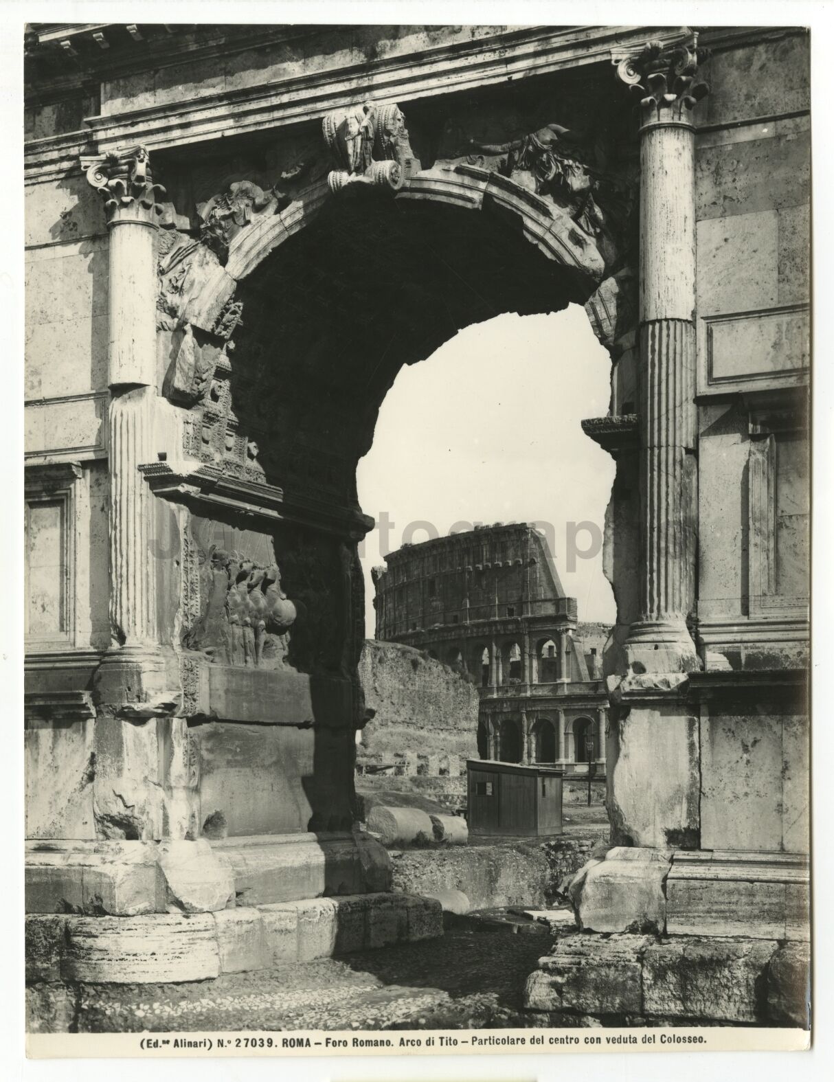 Italian Architecture, The Arch of Titus - Vintage 8x10 Photo Poster paintinggraph