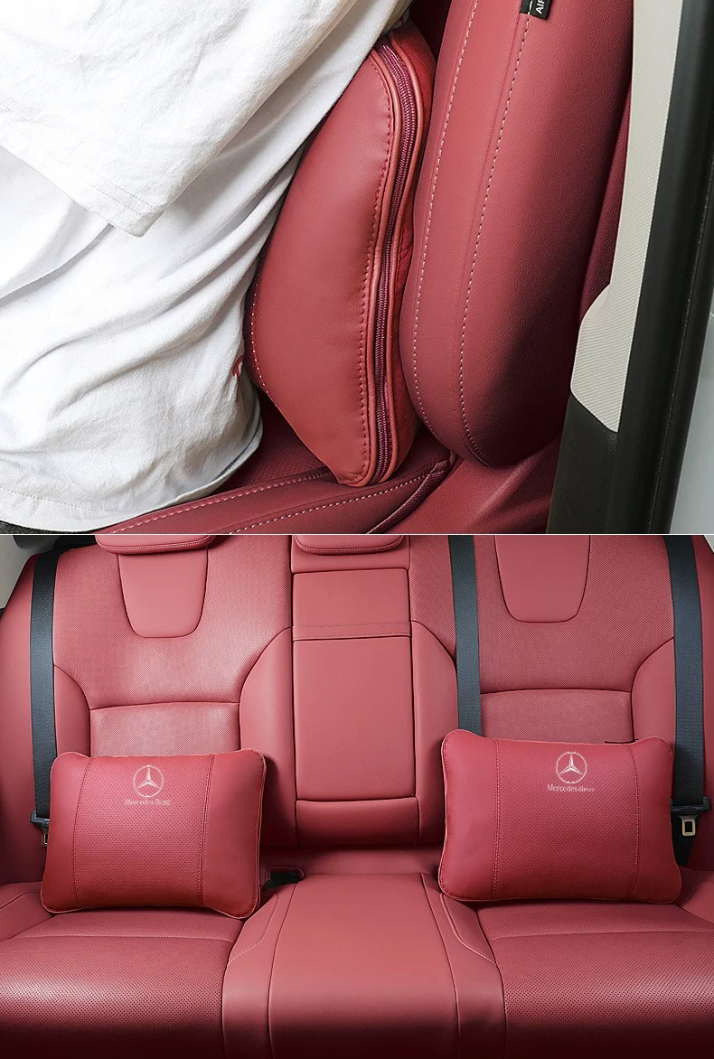 Car high-end leather pillow quilt (customized car LOGO style)