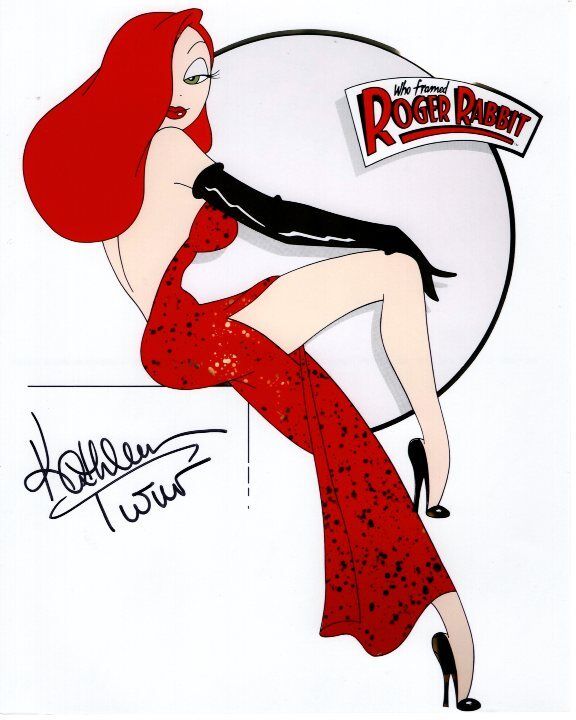 KATHLEEN TURNER Signed Autographed WHO FRAMED ROGER RABBIT? JESSICA Photo Poster painting