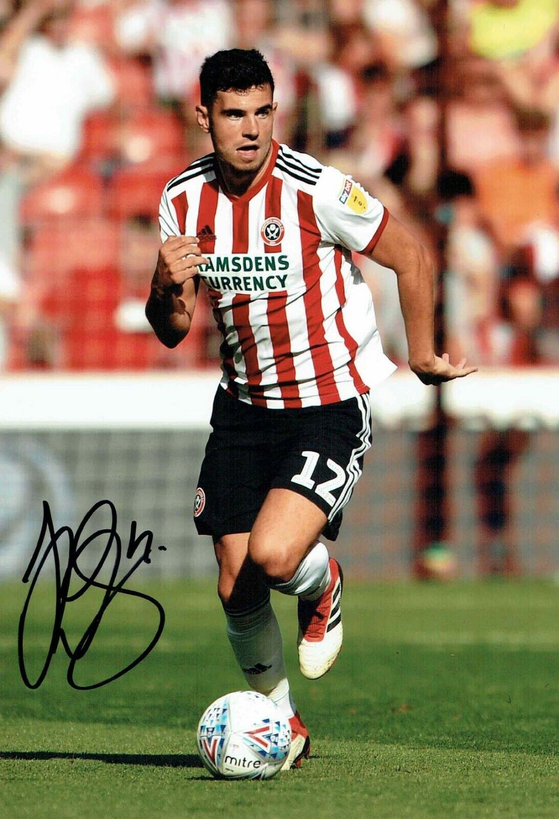 John EGAN Sheffield United Signed Autograph 12x8 Photo Poster painting 1 AFTAL COA Sheff Utd