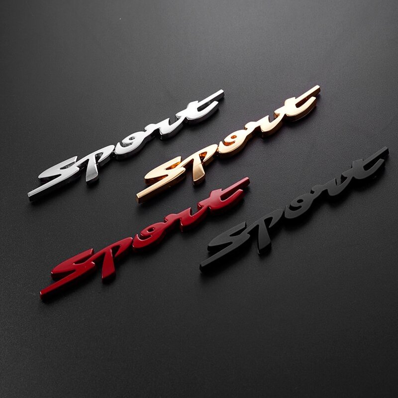 Metal Sport Racing Car Trunk Rear Tailgate Fender Emblem Badge Decal Sticker voiturehub dxncar