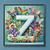 Butterfly Flower Z 5D Partial Drill DIY Diamond Painting Kit 30*30cm