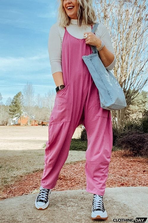 Pockets Slip Jumpsuit