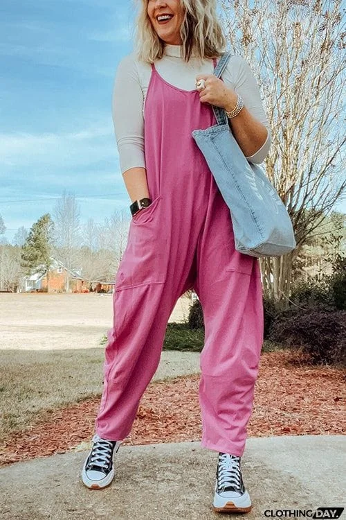 Pockets Slip Jumpsuit