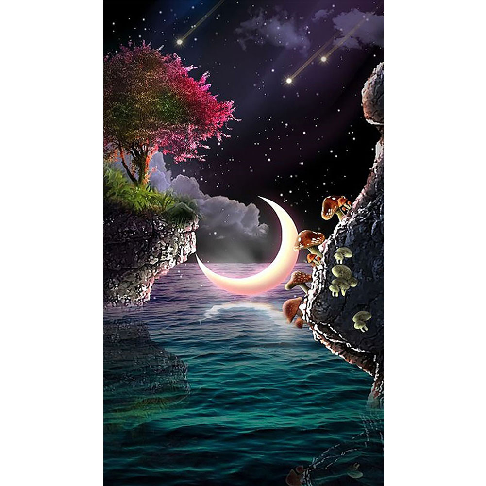 

Moonlight Lake - Square Drill Diamond Painting - 40*70CM (Big Size), 501 Original