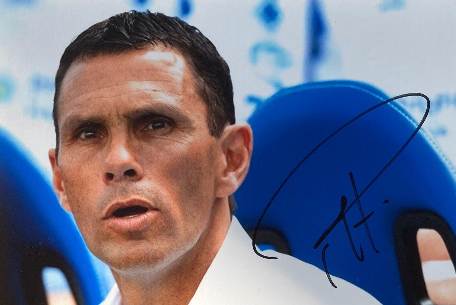 Gus Poyet Hand Signed 6X4 Photo Poster painting - Brighton & Hove Albion