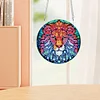 2pcs DIY Lion Diamond Art Window Hanging Pendant Door Decoration