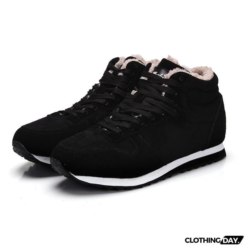 Winter&nbsp;Lace Up Snow Sneakers Warm Fur Lined Shoes