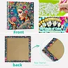 Diamond Painting-DIY Special Shaped Drill Colorful Woman with Frame(29x29cm)