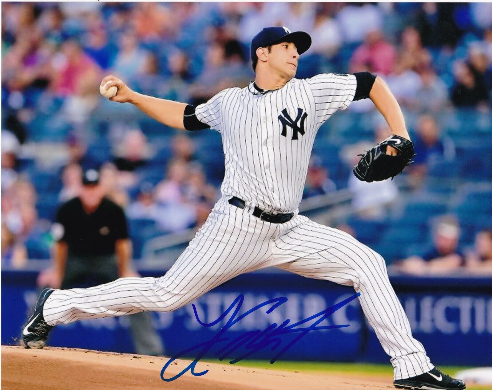 LUIS CESSA NEW YORK YANKEES ACTION SIGNED 8x10