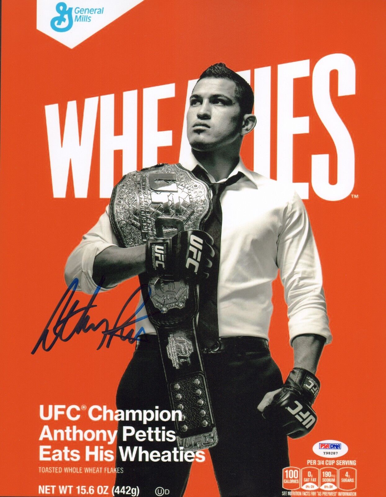 Anthony Pettis Signed UFC 11x14 Photo Poster painting PSA/DNA COA Wheaties Box Picture Autograph