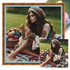Crochet Girl With Ball Of Yarn-11CT Stamped/Counted Cross Stitch 50*50cm/19.69*19.69in tapestrymarket