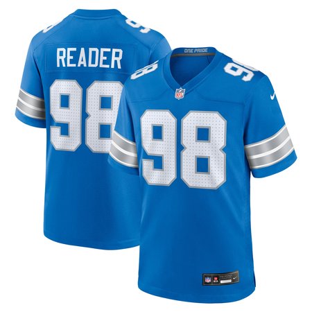 Men's Detroit Lions D.J. Reader   Blue Team Game Jersey