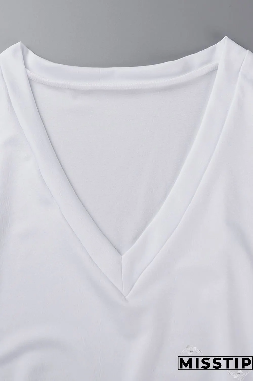 Burgundy Casual Solid Bandage Patchwork Slit V Neck Plus Size Two Pieces