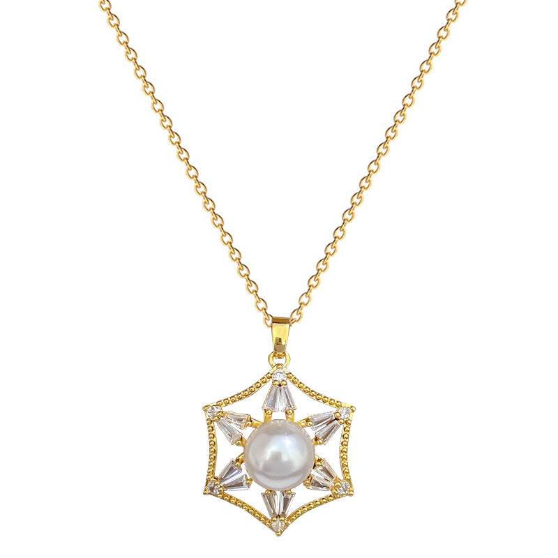 Korean Cosmos Geometric Titanium Steel Electroplating Earrings