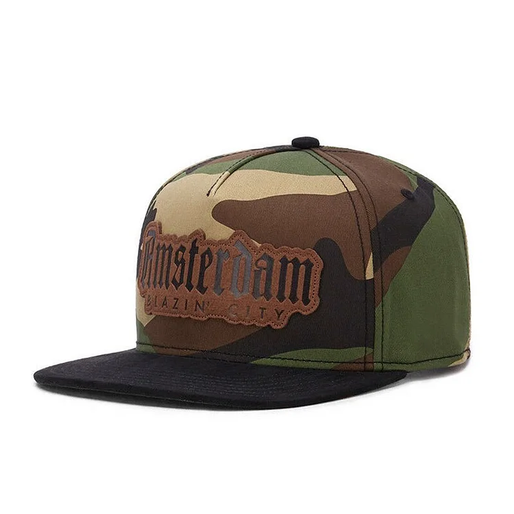 PANGKB Brand AMSTERDAM LUX CAP camouflage snapback hat sun protection adjust adult outdoor casual sun camo baseball cap bone