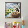 Happy Crane-14CT Stamped Cross Stitch 34*34cm/13.39*13.39in tapestrymarket