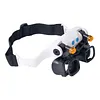 Jewelers Magnifying Glass with LED & Interchangeable Lens High-Definition Magnifying Glass 2X 4X 6X 10X 13X Lenses Head-Mounted Magnifier For Mechanical & Jewelry Appraisal