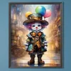 Clown-Full Round Diamond Painting 40*50CM
