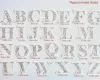 【26 PCS】Water Soluble Alphabet Floral Embroidery Pattern,peel and stick paper for ornaments