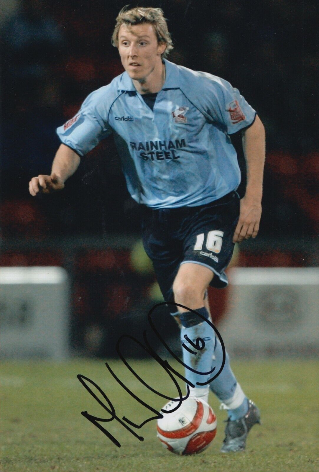 Martyn Woolford Hand Signed 12x8 Photo Poster painting - Scunthorpe United Autograph 4.