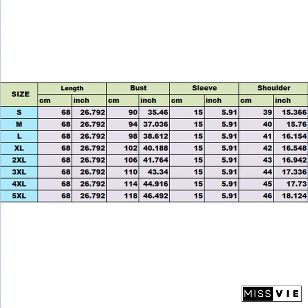 Summer Women's Fashion Sexy V-neck Lace Up Plaid Blouse Tops Irregular Short Sleeve Shirt