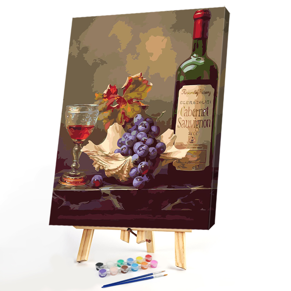 

40*50CM Paint By Numbers-Grape Wine, 501 Original