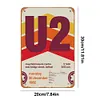 U2 - Panneaux en &eacute;tain m&eacute;tallique(20*30cm/30*40cm) - Musique
