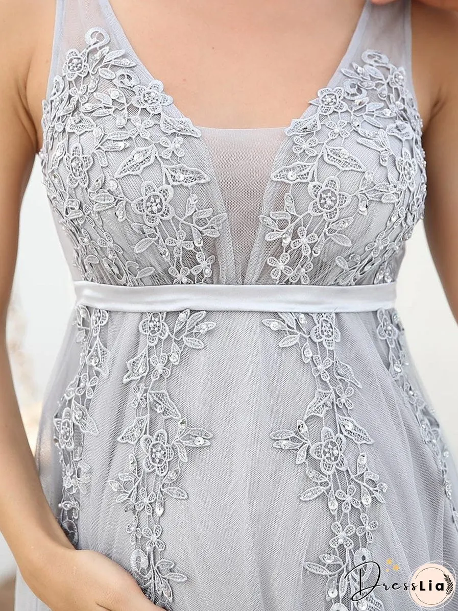 Elegant A-line Maternity Gown