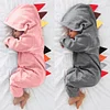 Baby Boy Girl Dinosaur Romper Multicolor Zipper Jumpsuit Unisex Sets