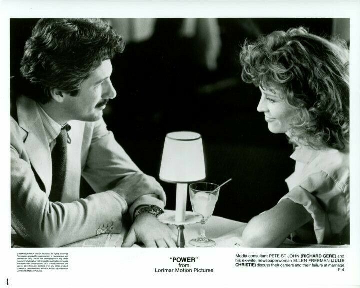 Richard Gere Julie Christie Power original 8x10 press Photo Poster painting