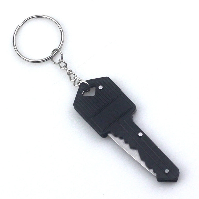 Minimalist Solid Color Metal Keychain