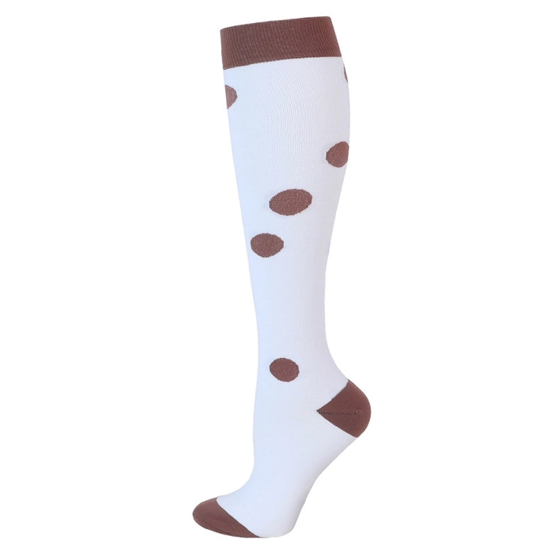 Compression Socks Calf Socks Printed Elastic Socks Sports Cycling Running Yoga Socks Men’s Long Tube Compression Socks Women