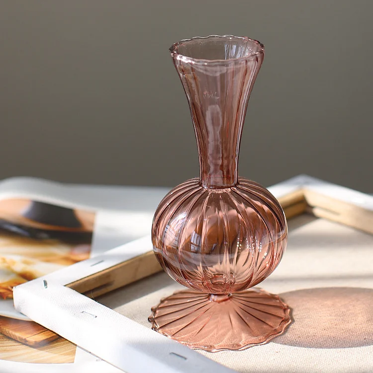 Vintage Style Glass Art Vase | AvasHome