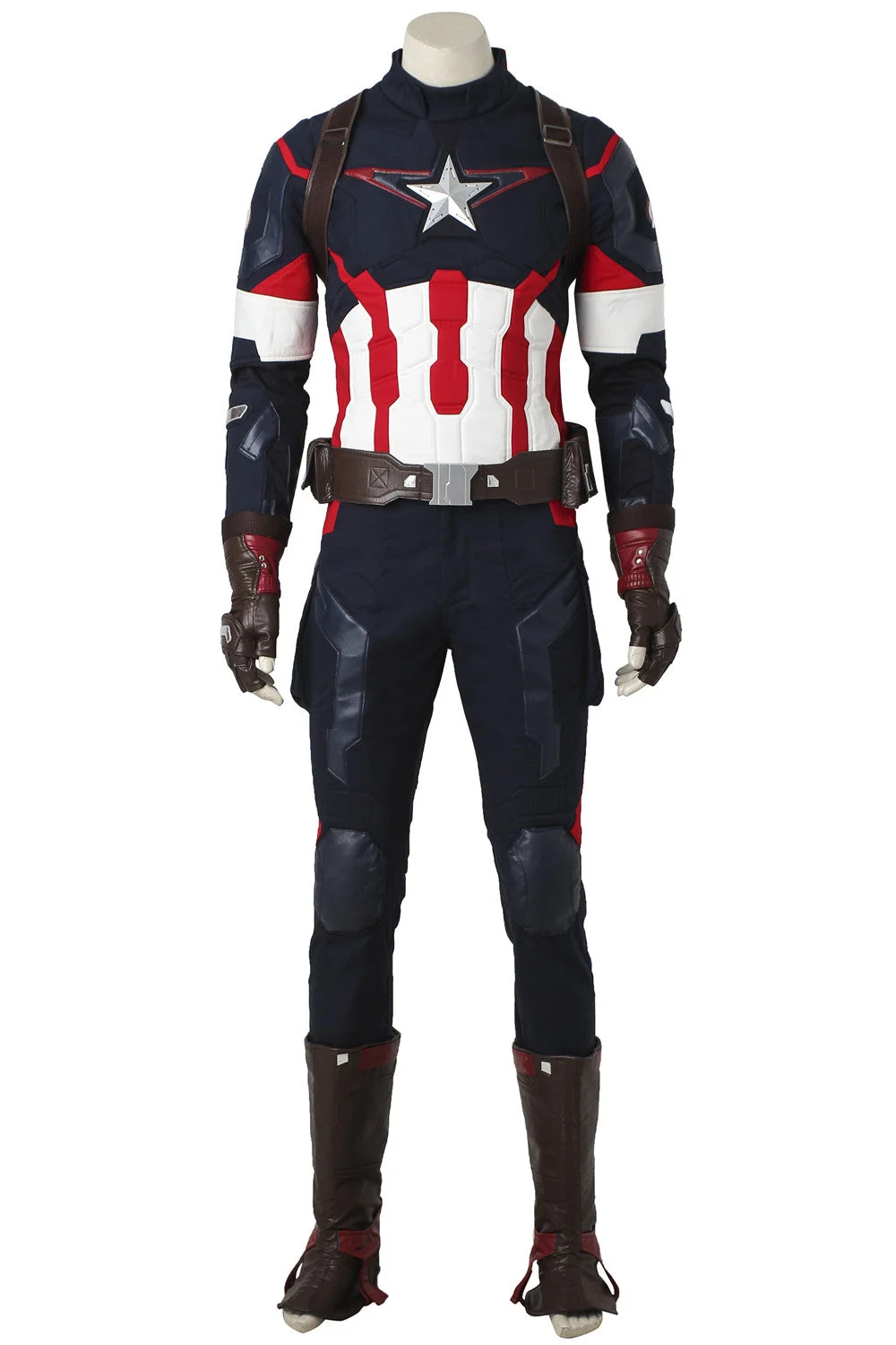 Avengers: Age of Ultron Captain America Steve Rogers Outfit Cosplay Costume