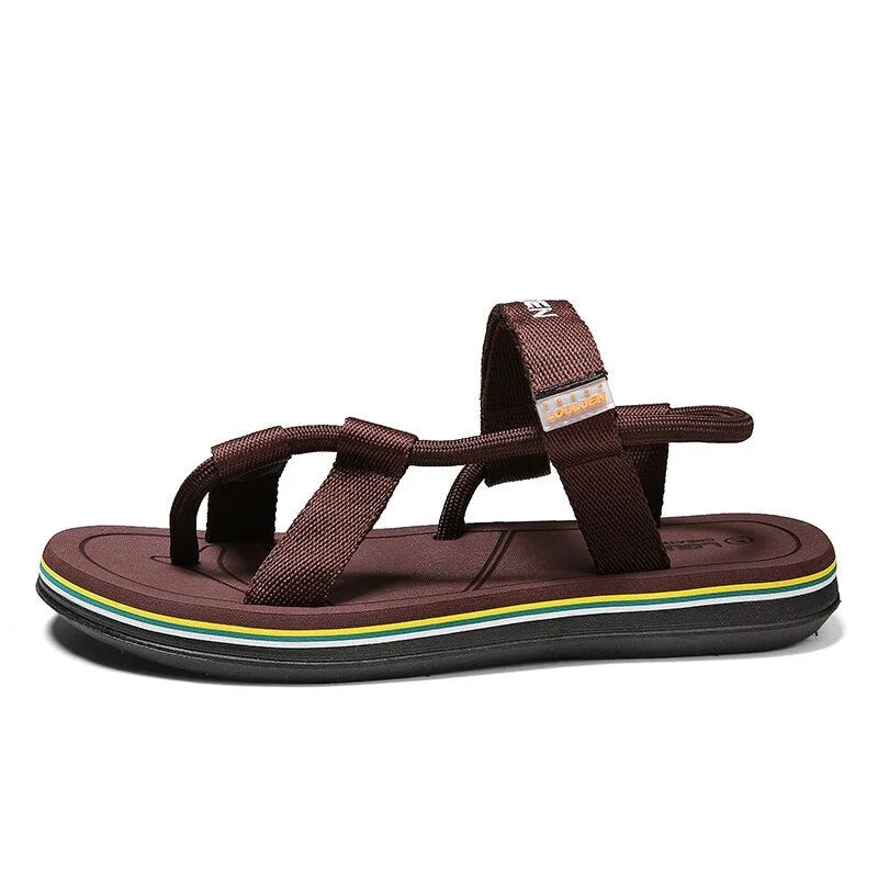 Simple Sandals 2021 Summer Men's Sandals Korean Fashion Men's Slippers Men's Outdoor Open-toed Sandals Beach Shoes Size 38-45
